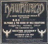 Brixton Academy 06/07/91 Ad