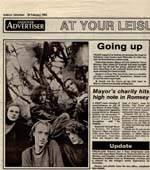 Salisbury Arts Centre 05/03/92 Ad Andover Advertiser 28/02/92